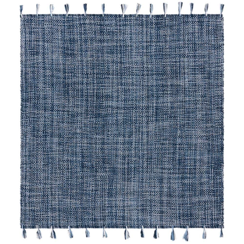 Montauk 6 ft. x 6 ft. Navy Distressed Solid Fringe Square Area Rug price history on PriceWatchPro