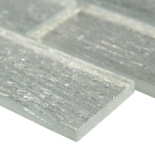 MSI Chilcott Bright Subway 11.81 in. x 11.81 in. x 8mm Textured Glass Mesh-Mounted Mosaic Tile (9.7 sq. ft. / case)