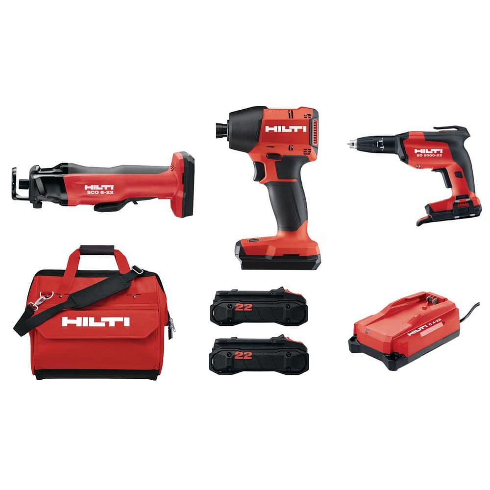 Hilti 22V NURON Li-Ion Cordless Brushless Impact Driver, Drywall