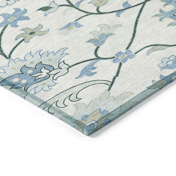 Chantille Machine Washable Indoor/Outdoor Abstract ACN2291 Ivory 2 ft. 3 in. x 7 ft. 6 in. Runner Rug