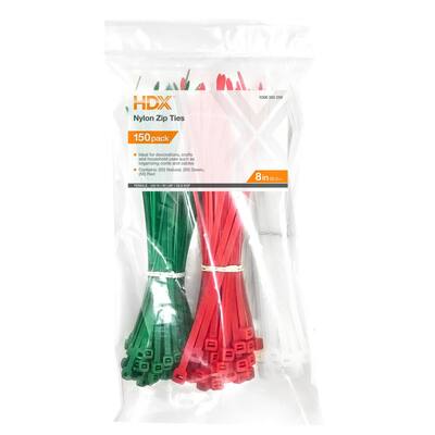 Pack of 25 Taylor Cable 43022 Red 8 Wire Tie Strap 