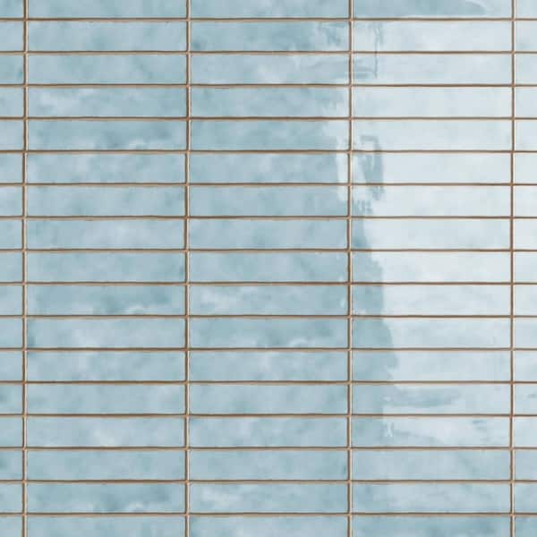 Merola Tile Hudson Studio Soho Brick Marine 1-7/8 in. x 9-3/4 in. Ceramic Wall Tile (6.24 sq. ft./Case)