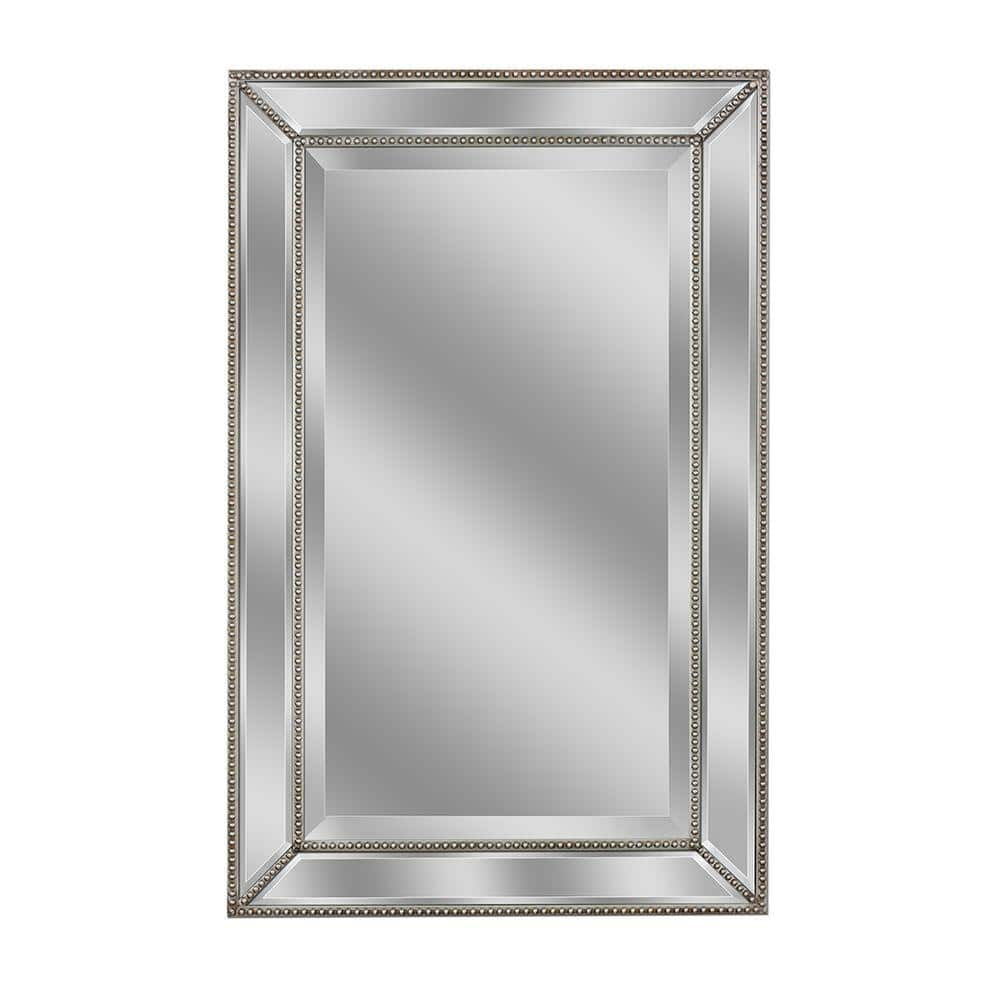 Home Bathroom Decorative Wall Mounted Embossed Mirror with Golden Stainless  Steel Frame - China Glitter Mirror, Glass Mirror