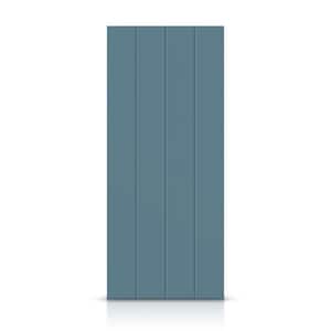 24 in. x 80 in. Hollow Core Dignity Blue Stained Composite MDF Interior Door Slab