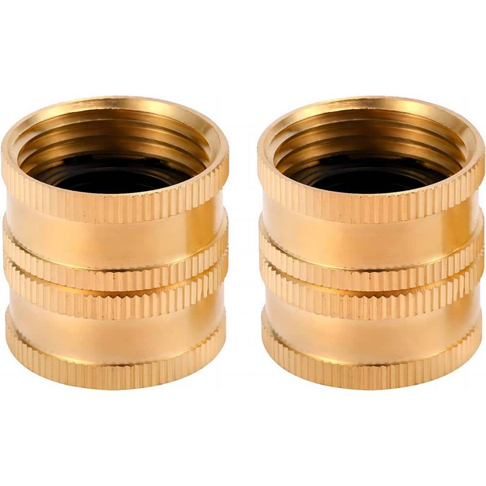 3/4 in. Garden Hose Connector with Dual Swivel for Male Hose to Male Hose, 