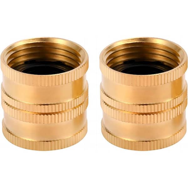 Cubilan 3/4 in. Garden Hose Connector with Dual Swivel for Male Hose to Male Hose, Double Female (4-Pack)