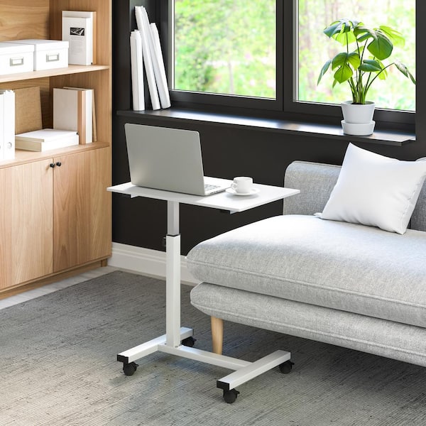 Seville Classics airLIFT 23.6 in. White Overbed Height Adjustable