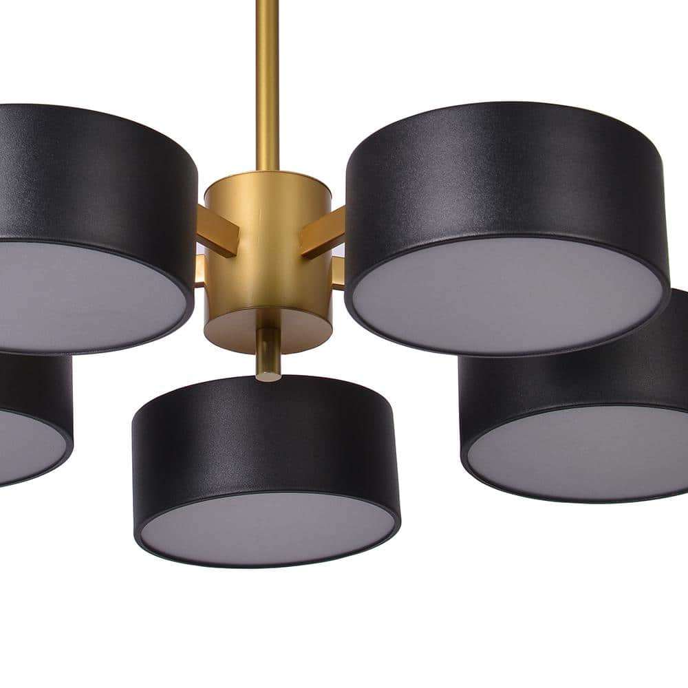 Elegant Gold Glass 24" LED Flush Mount Ceiling Light