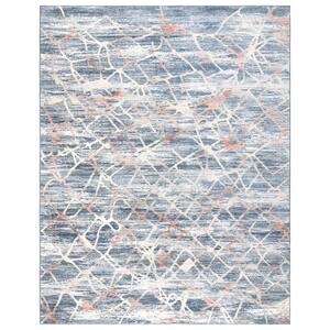 Gertmenian Amiens Salou Navy Modern Abstract Indoor Area Rug, 5'x7'