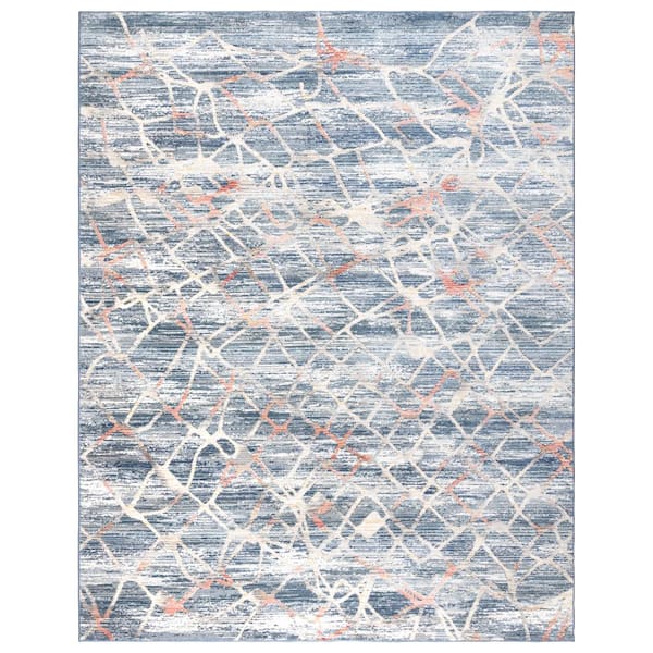 Gertmenian & Sons Gertmenian Amiens Salou Navy Modern Abstract Indoor Area Rug, 9'x13'