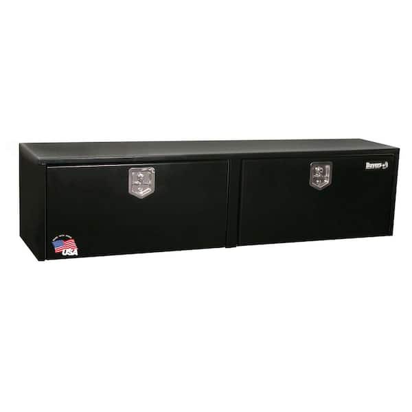 BUYERS PRODUCTS 18 in. x 18 in. x 72 in. Gloss Black Steel Underbody Truck Tool Box