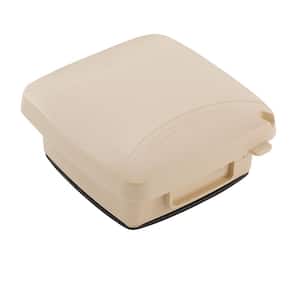 2-Gang Plastic In-Use Electrical Outlet Cover in Beige