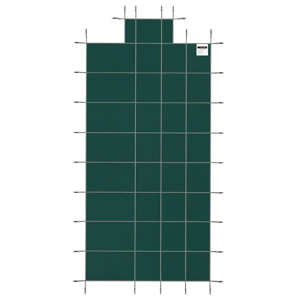 16 x 32 ft. Rectangle Inground Pool Safety Cover with 4 x 10 ft. Center End Step and Drainage Holes price history on PriceWatchPro