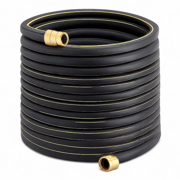 5/8 in. Dia. x 100 ft. Heavy-Duty Flexible No Kink Water Hose Leakproof 600 PSI Burst Male Female Fittings 1 Piece