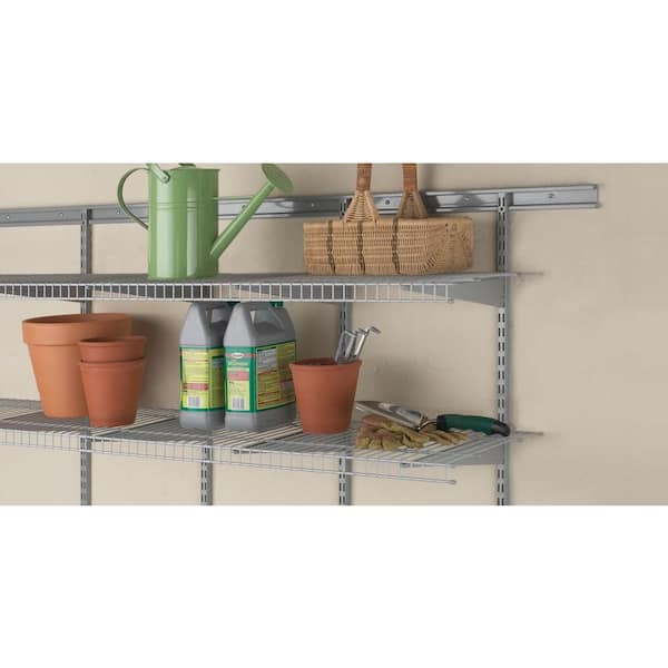 Silver Ventilated Wire Shelf, Closetmaid Wire Shelving Weight Limit