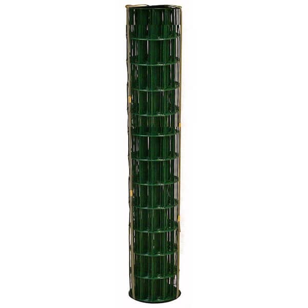 allFENZ 4 ft. x 100 ft. 14-Gauge Green PVC-Coated Welded Wire