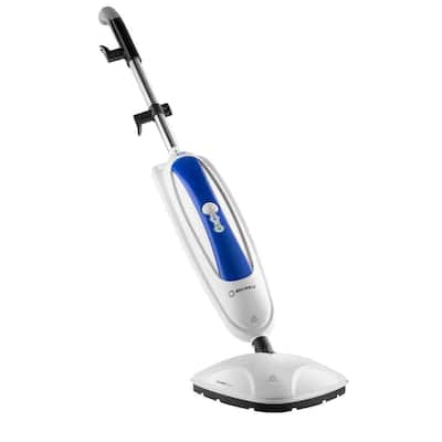 Steamboy Floor Steam Mop with Replaceable Microfiber Pads and Carpet Glide