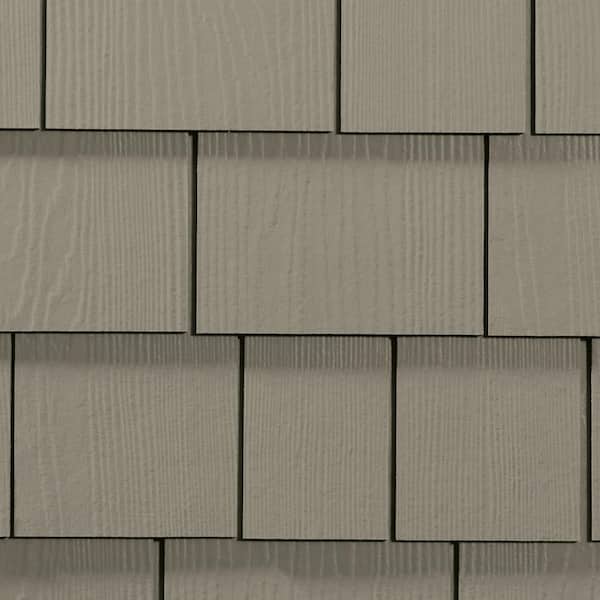Hardie Shingle HZ5 14 in. x 48 in. Statement Collection Monterey Taupe Straight Edge Fiber Cement Siding