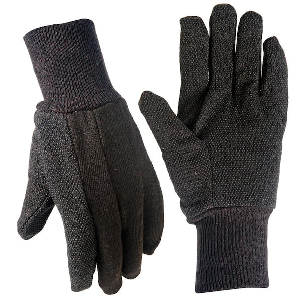 Grease Monkey Large Brown Cotton Jersey Glove (3-Pair) 25538-48 - The ...