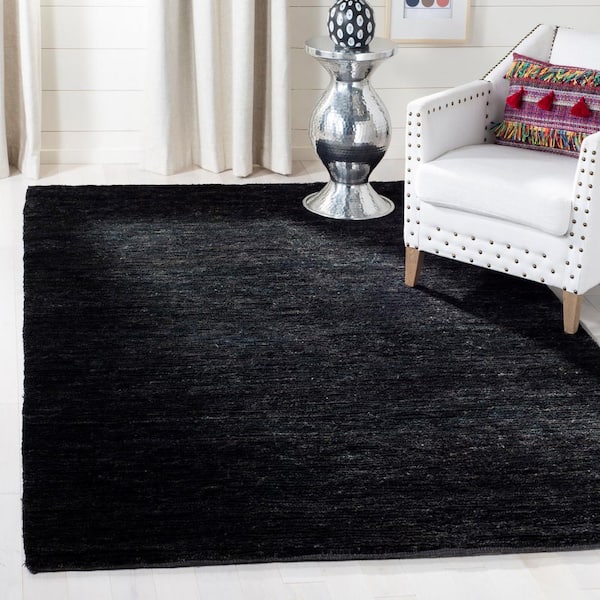 Bohemian Liquorice 4 ft. x 6 ft. Solid Area Rug