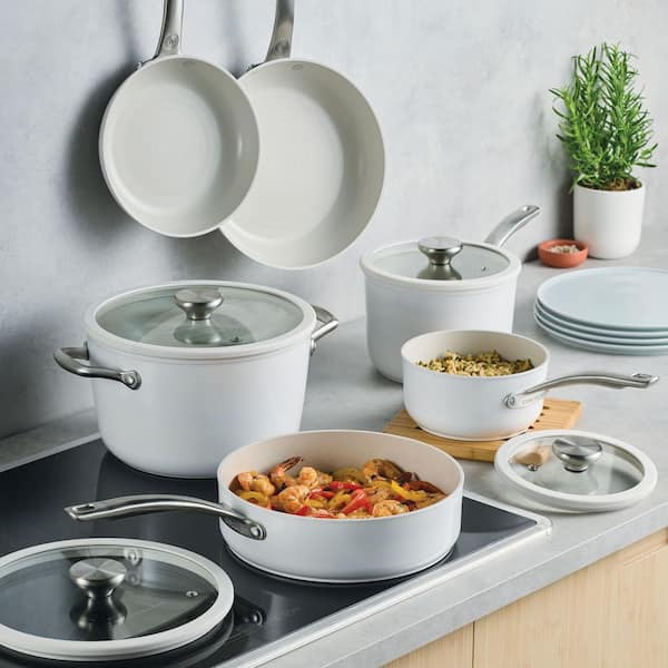 Circulon 10-Piece Halo with LaserDefense Ceramic Nonstick Cookware