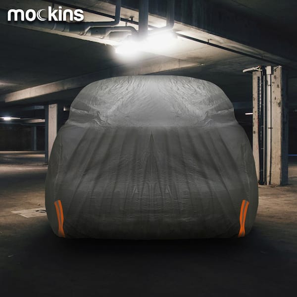Mockins 190''x75''x72'' Heavy Duty Car Cover Waterproof All Weather |Extra  Thick SUV Car Cover for Sun, Winter, Hail Protector |250g PVC Cotton Lined