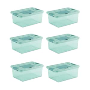15-Qt. Fresh Scent Stackable Plastic Storage Box Container (6-Pack)
