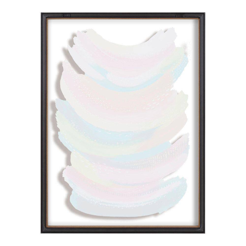 Bright Abstract 18x24 Gold Framed Canvas Print
