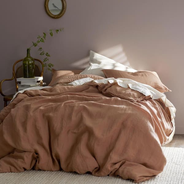 Legends Hotel Washed Linen Solid Fitted Sheet