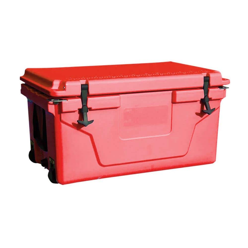 65 qt. White Outdoor Camping Picnic Fishing Portable Insulated Cooler Box