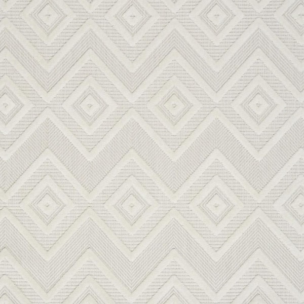 Ivory 5 ft. x 7 ft. Woven Polypropylene, Polyester Indoor/Outdoor Area Rug