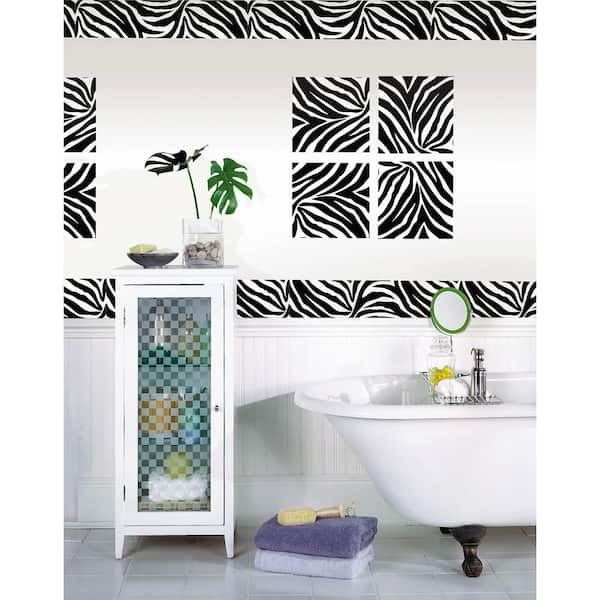 black strip wall stickers