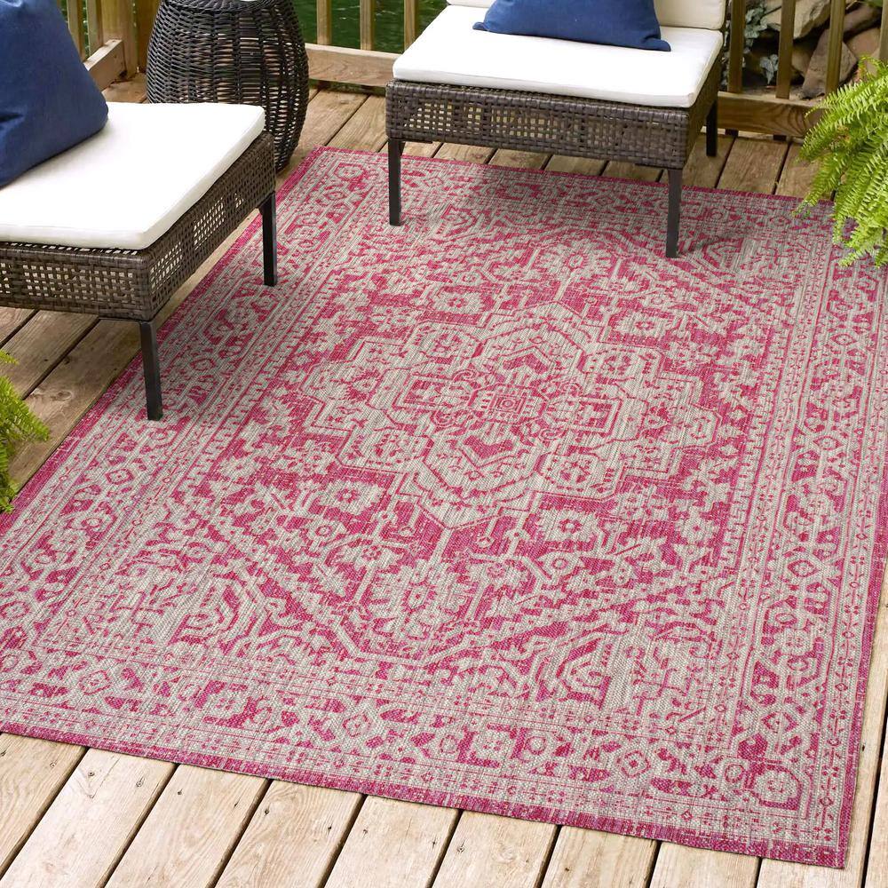 Reviews for JONATHAN Y Sinjuri Medallion Textured Weave Fuchsia/Light ...