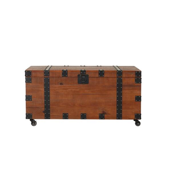 Crawford & Burke Brenton Natural Pine 20 x 22 x 41 in. Trunk Table