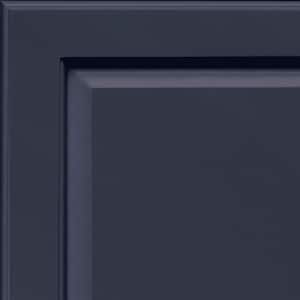 7.3125-in. W x 0.75-in. D x 7.3125-in. H. Fox Hill Cabinet Door Sample in Midnight