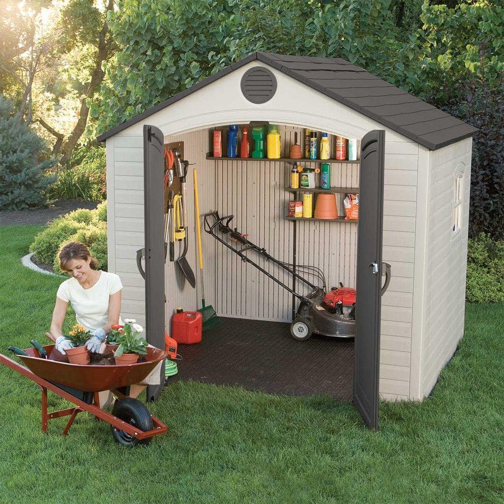 Lifetime 8 ft. x 7.5 ft. Outdoor Storage Shed