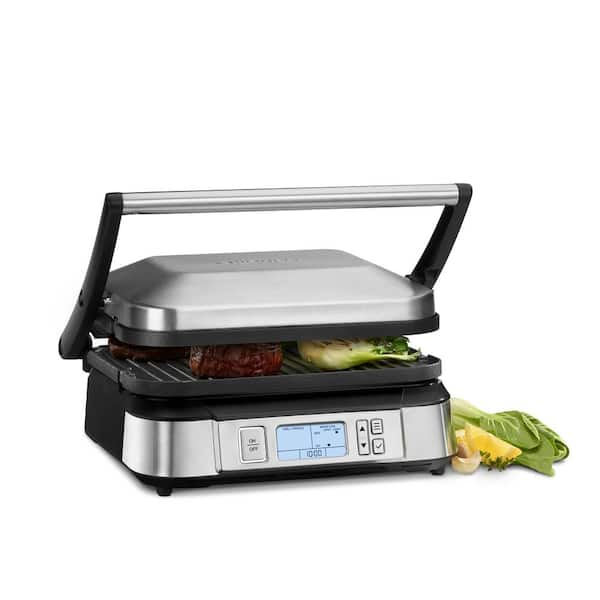 Cuisinart Contact Gray Stainless Griddler with Smoke-Less Mode GR