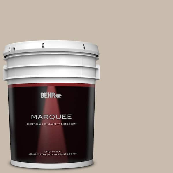 BEHR MARQUEE 5 gal. #ECC-44-1 Barley Field Flat Exterior Paint & Primer