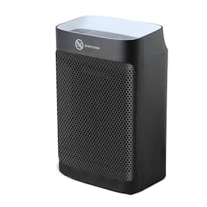 6.3 in. 1500-Watt Ceramic Space Heater, Portable Electric Heater with Digital Touch Display, Adjustable Thermostat