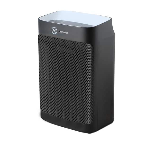 Amucolo 6.3 in. 1500-Watt Ceramic Space Heater, Portable Electric Heater with Digital Touch Display, Adjustable Thermostat