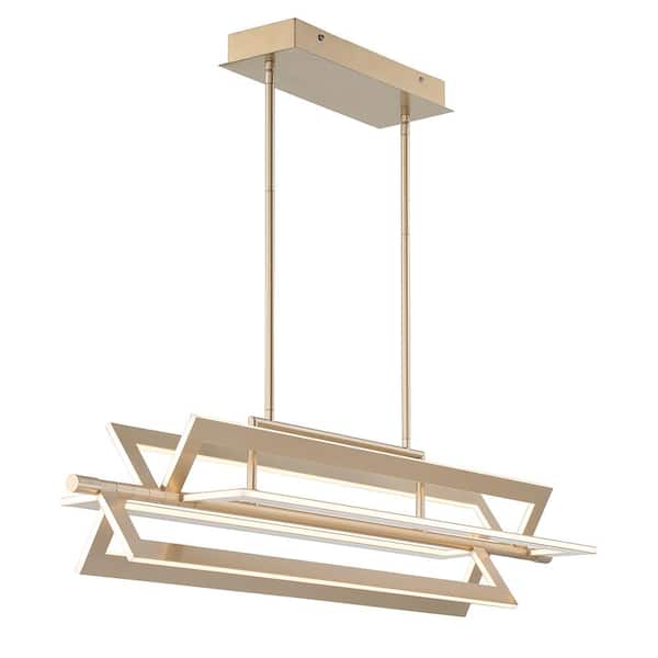 Livra 140-Watt Integrated LED Gold Chandelier