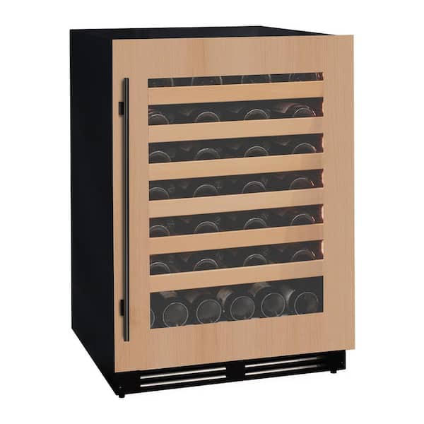 Allavino 24 in. Wide Single Zone 49 Bottle Digital Wine Cellar Cooling Unit in Black with Panel Ready Door