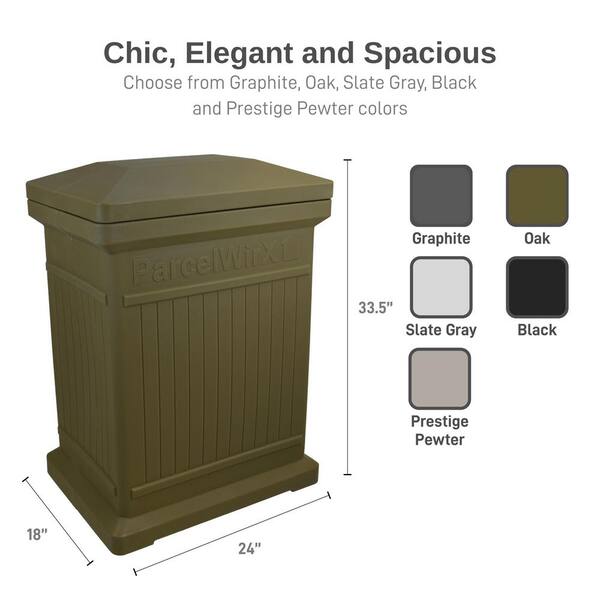 Oak Standard Vertical Architectrual ParcelWirx Delivery Drop Box Oak Standard Vertical Architectrual ParcelWirx Delivery Drop Box