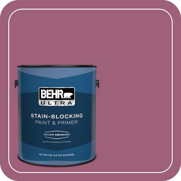 BEHR ULTRA 1 gal. Home Decorators Collection #HDC-WR15-2 Passion Plum Extra Durable Satin Enamel Interior Paint & Primer