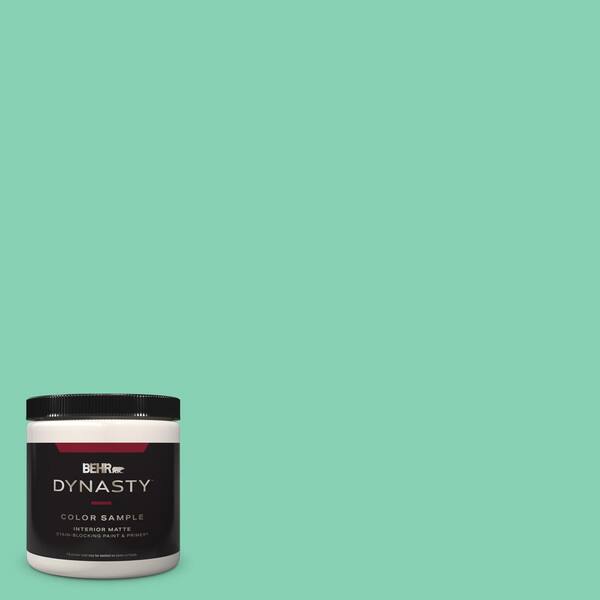 BEHR DYNASTY 8 oz. #P420-3 Tropical Trail Matte Stain-Blocking Interior ...