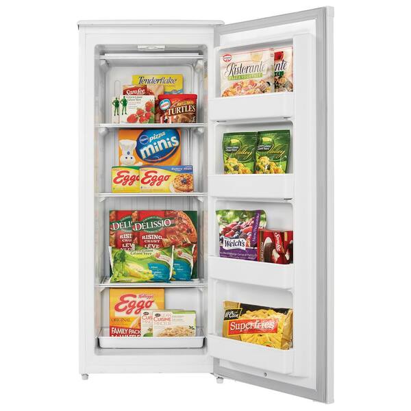 Danby Designer 10 Cu Ft Manual Defrost Upright Freezer In White Dufm101a2wdd The Home Depot