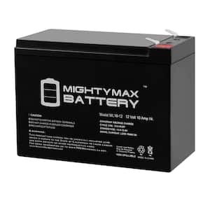 12-Volt 10 Ah Sealed Lead Acid (SLA) Battery Includes 12-Volt Charger
