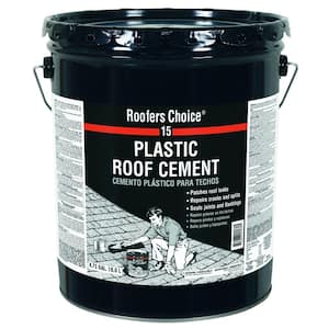 Roofers Choice 15 Plastic Roof Cement 4.75 gal.