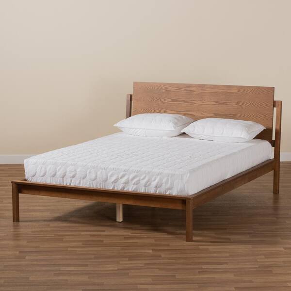 Baxton Studio Giuseppe Modern and Contemporary Walnut Brown Finished Queen Size Platform Bed Baxton Studio Giuseppe Modern and Contemporary Walnut Brown Finished Queen Size Platform Bed