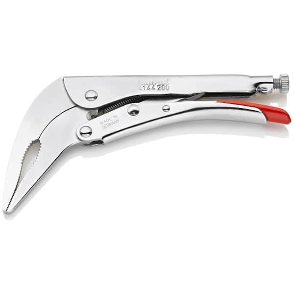 KNIPEX 10 in. Angled Long Nose Locking Pliers